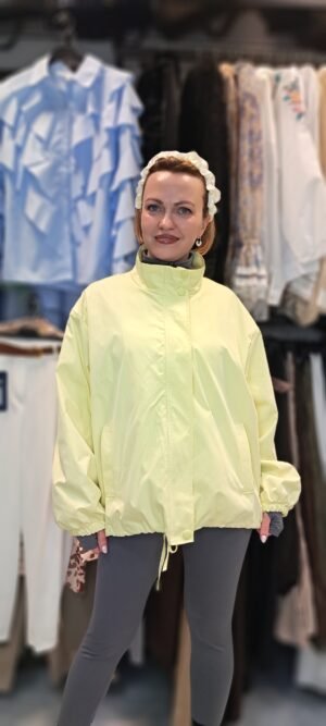 Γυναικείο μπουφάν ανοιξιάτικο κίτρινο κοντό